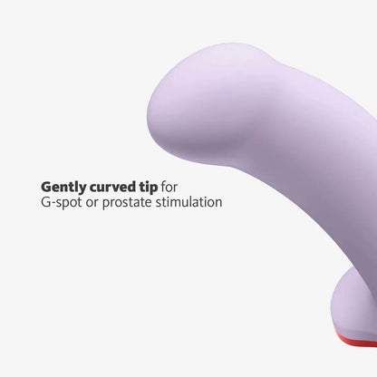 Fun Factory - Amor Harness-Compatible Silicone Dildo with Suction Cup Lavender