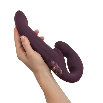 Fun Factory - Share Vibe Pro Vibrating Strapless Strap-on Double-Ended Dildo Burgundy