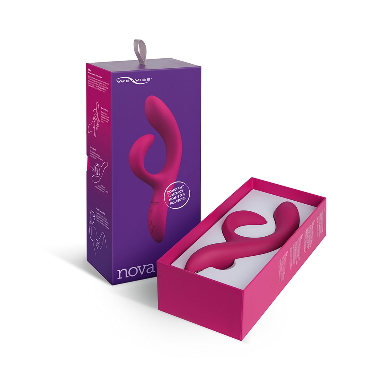 WE VIBE - NOVA GEN 2 APP CONTROLLED RECHARGEABLE RABBIT VIBRATOR PINK