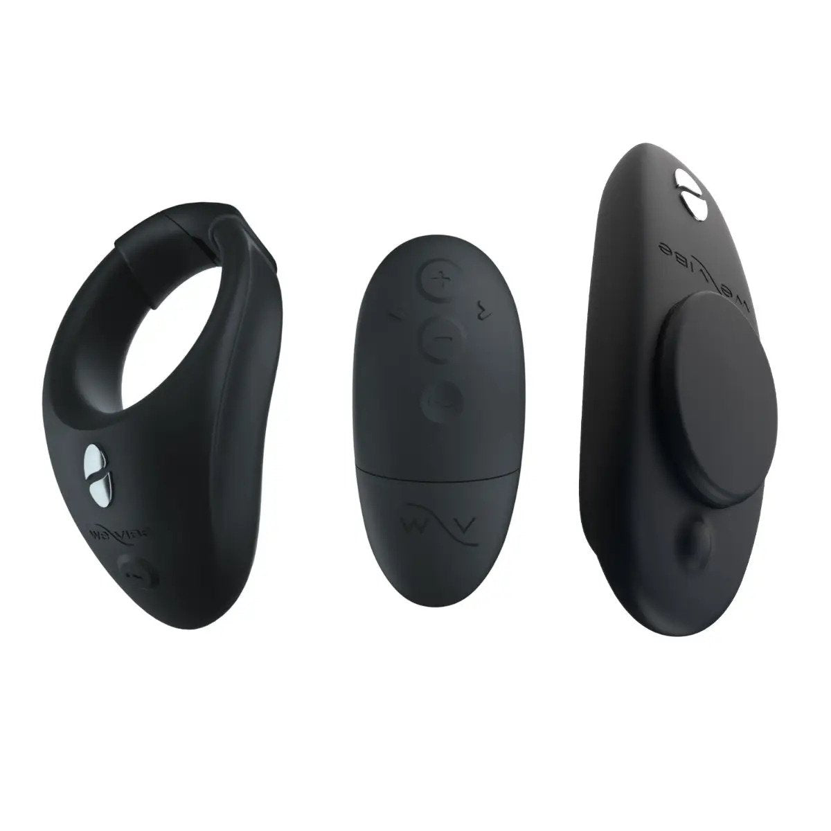 We-Vibe - Tease Us Set Bond + Moxie App-Controlled  Wearable Cock Ring and Clitoral Vibrator (Black)