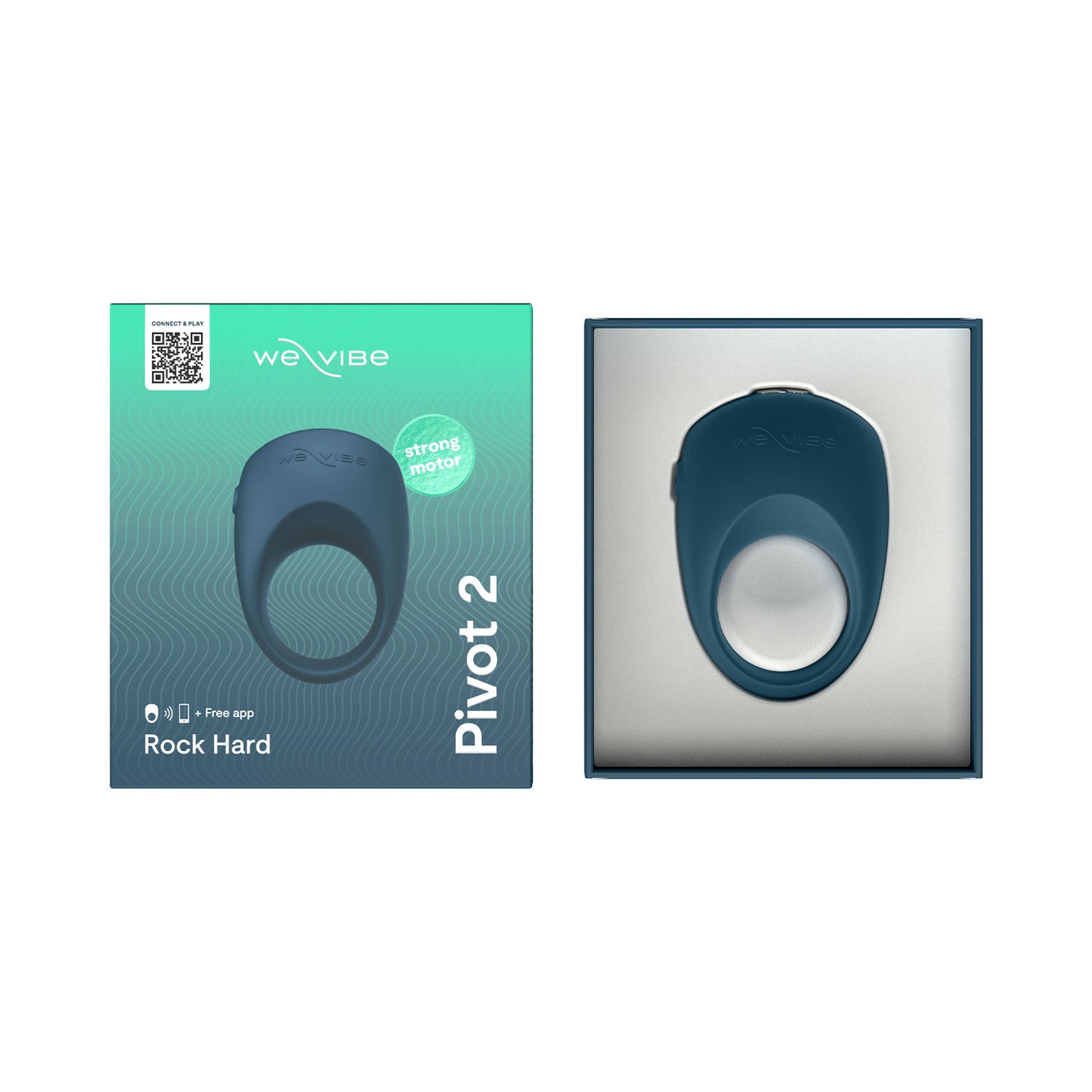 We-Vibe - Pivot 2 App-Controlled Cock Ring Slate