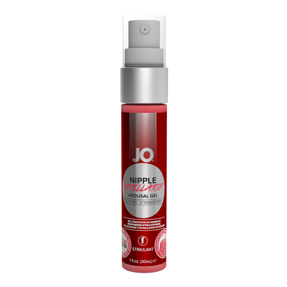 JO Nipple Titillator - Strawberry - Stimulant 1 floz / 30 mL