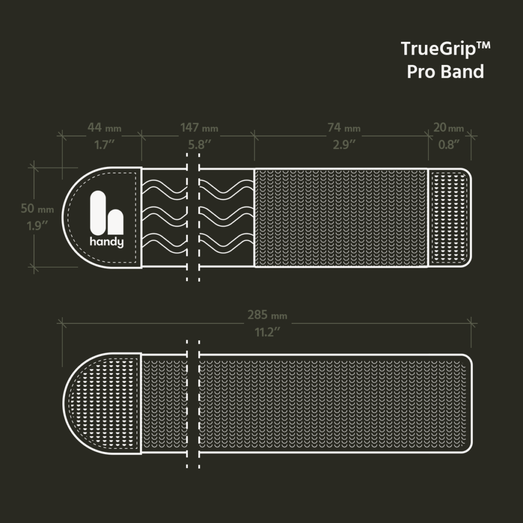 The Handy - TrueGrip Pro Band with Anti-slip Silicone Pattern