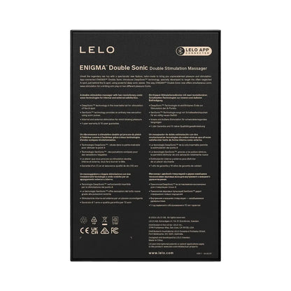 Lelo - Enigma Double Sonic App-Controlled Massager  Black