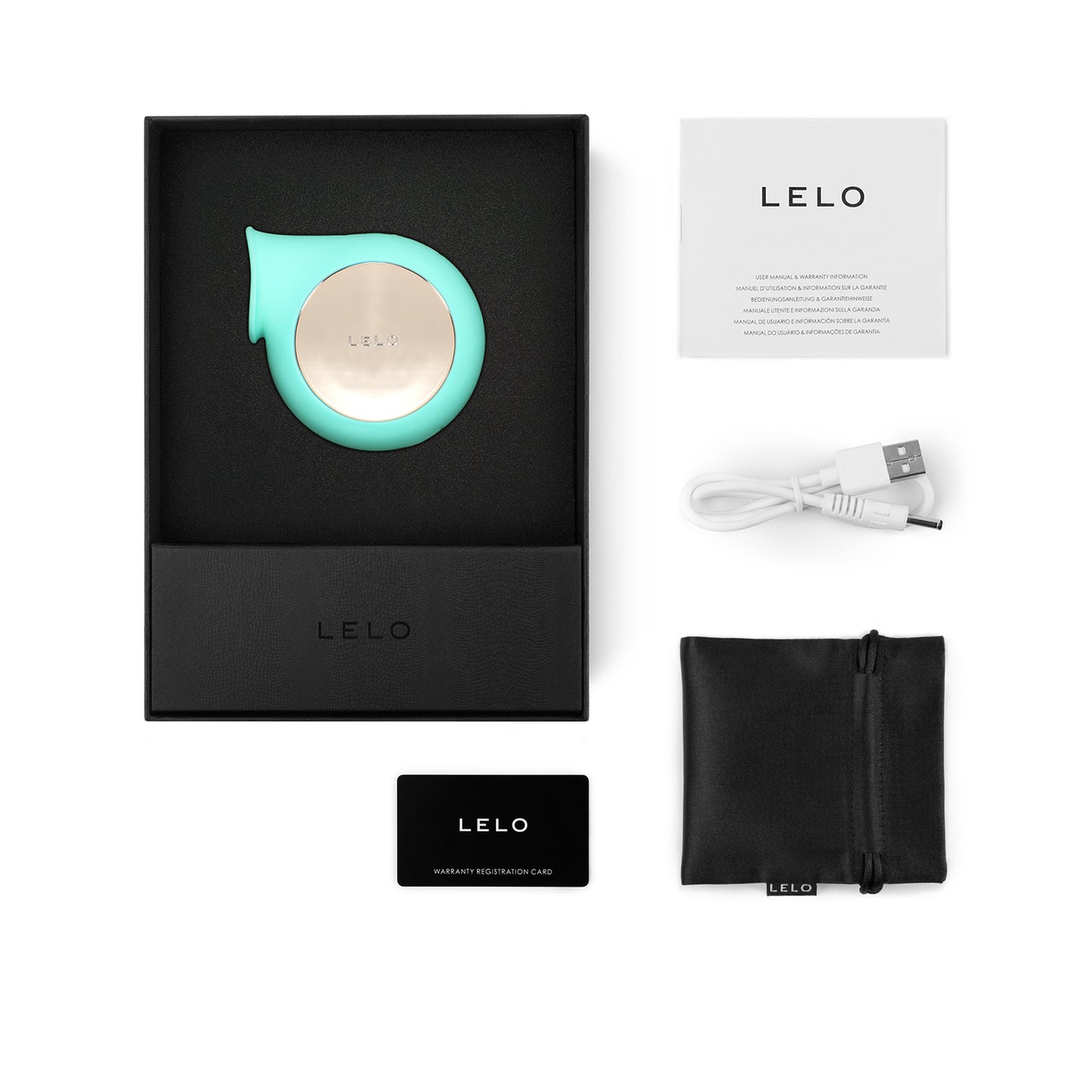 Lelo - Sila Cruise Rechargeable Sonic Clitoral Massager Aqua