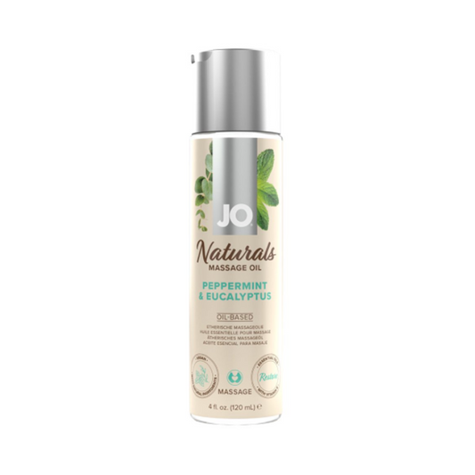 JO Naturals - Peppermint & Eucalyptus - Massage 4 floz / 120 mL