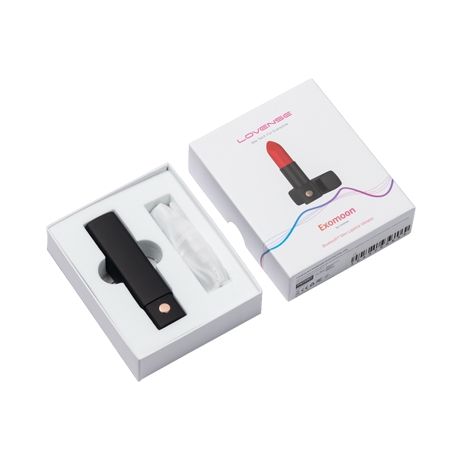 Lovense - Exomoon Bluetooth Secret Lipstick Bullet Vibrator