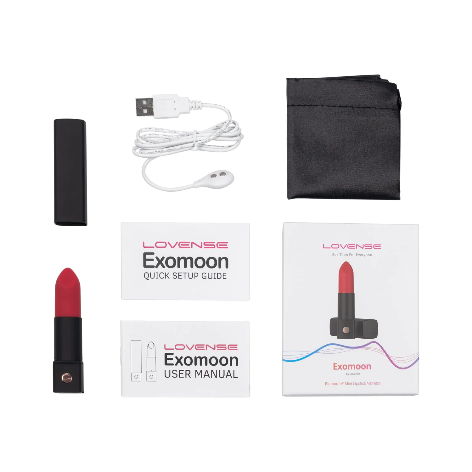 Lovense - Exomoon Bluetooth Secret Lipstick Bullet Vibrator