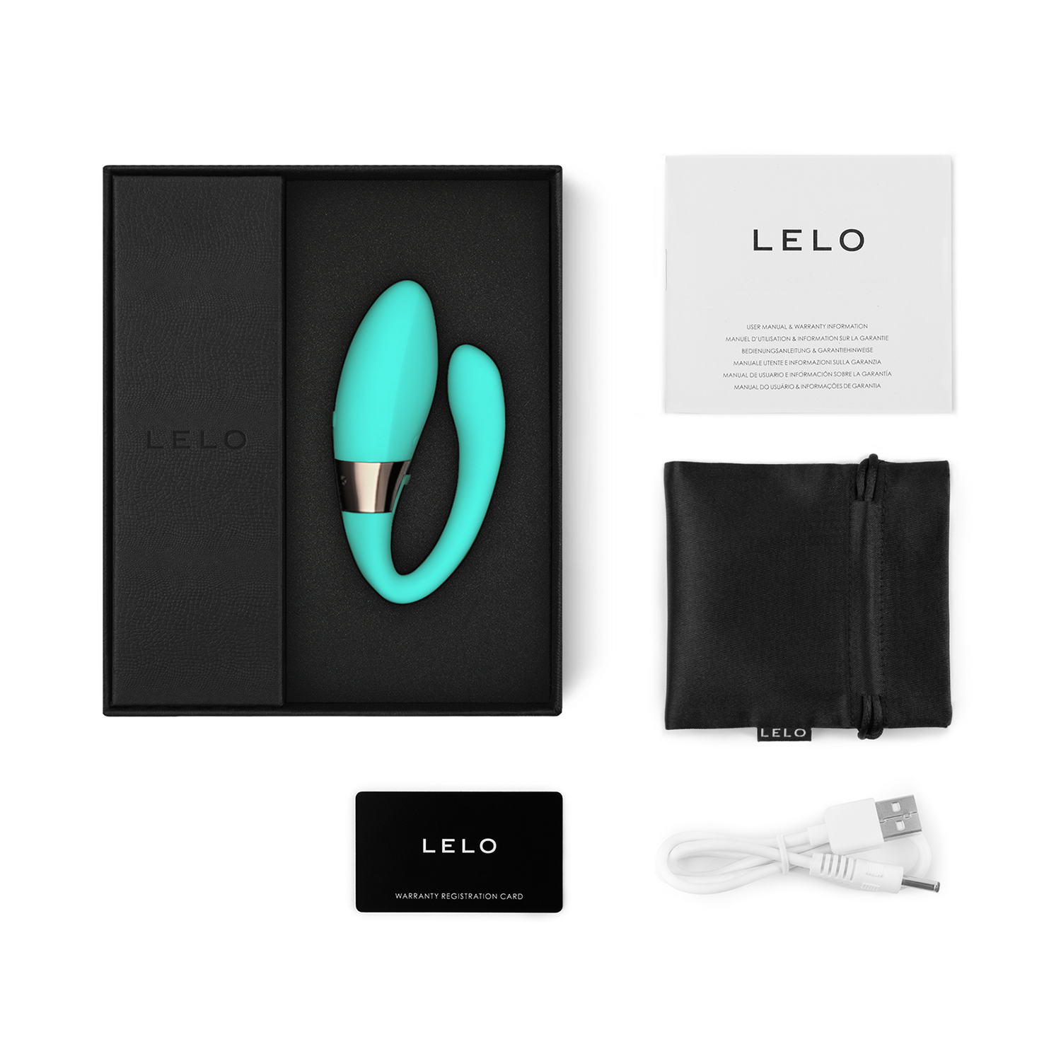 Lelo - Tiani Harmony Dual Action App Controlled Couple Vibrator Aqua