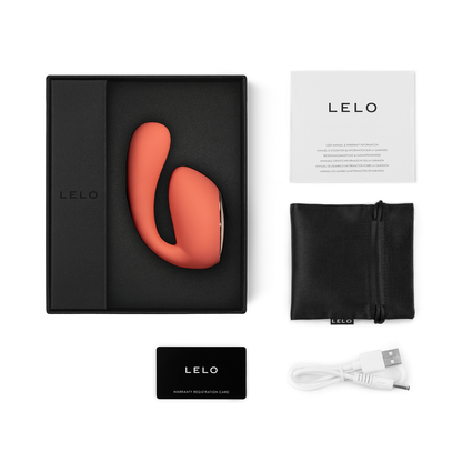 Lelo - Ida Wave App Controlled Dual Stimulation Massager Coral Red