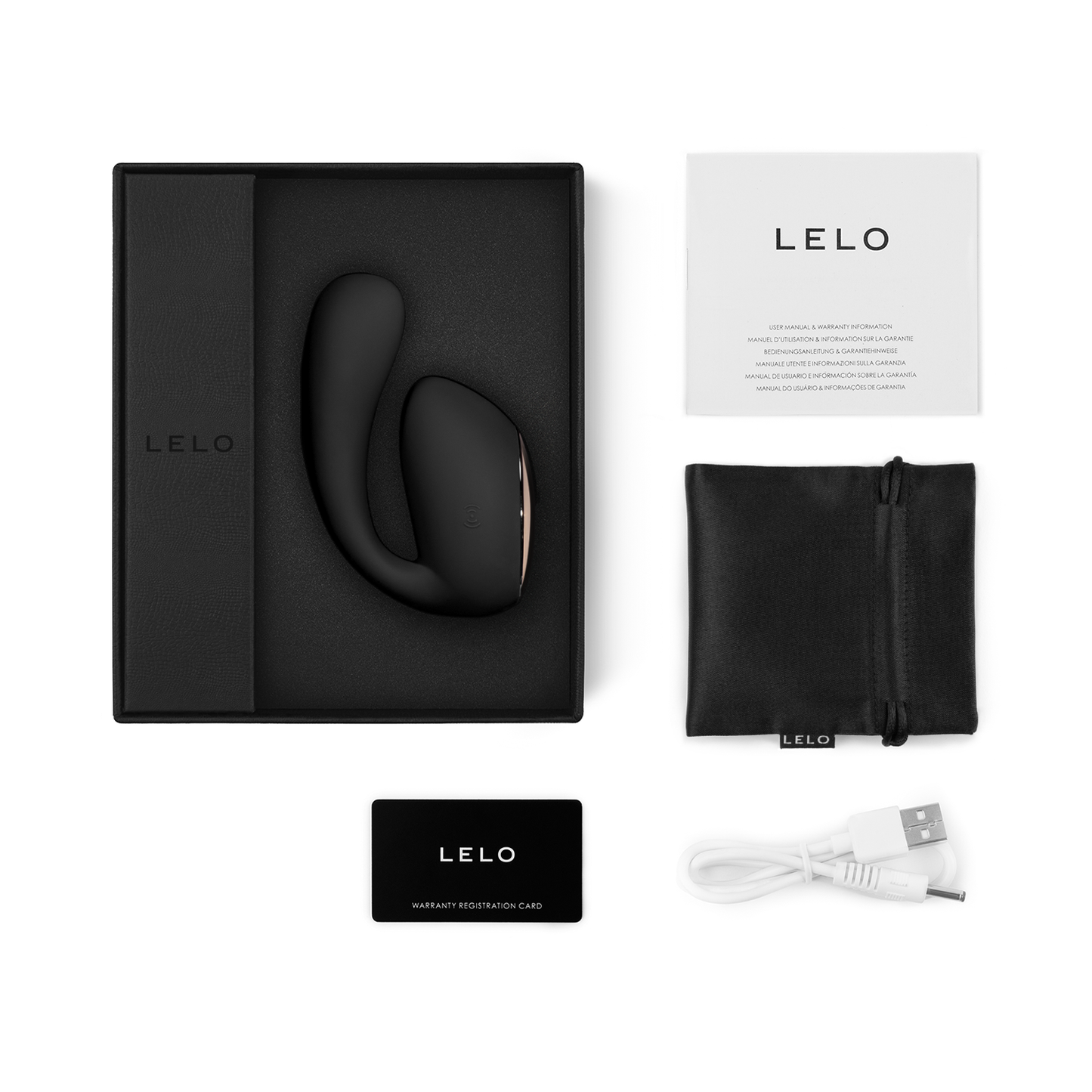 Lelo - Ida Wave App Controlled Dual Stimulation Massager Black