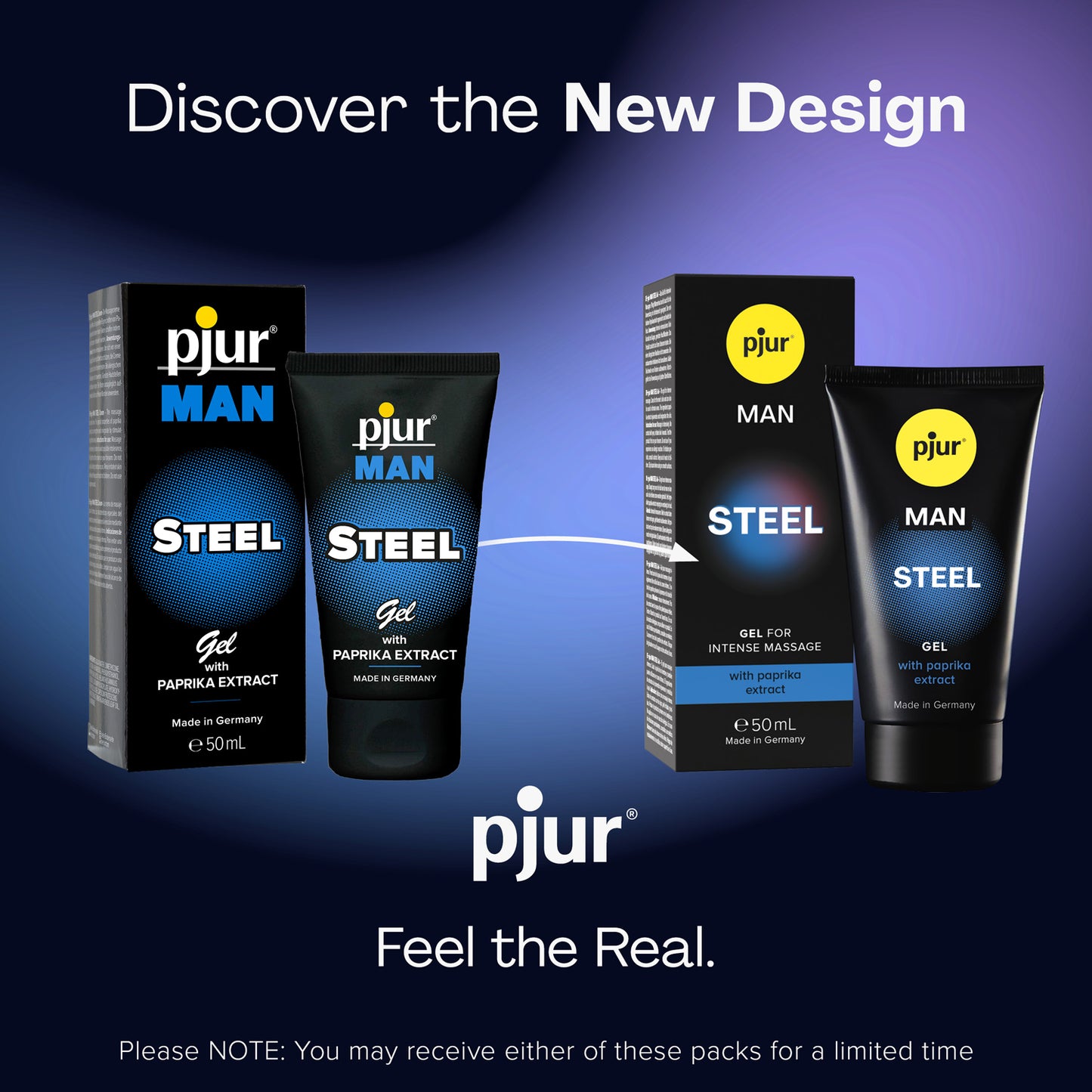 PJUR MAN STEEL Gel 50ml Male Enhancement