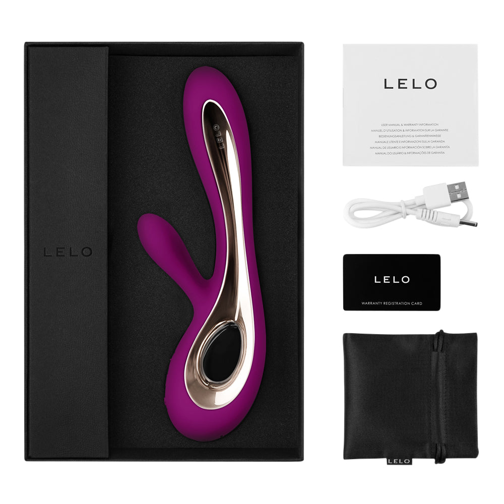 Lelo - Soraya 2 Dual Stimulation Rechargeable Rabbit Vibrator Deep Rose