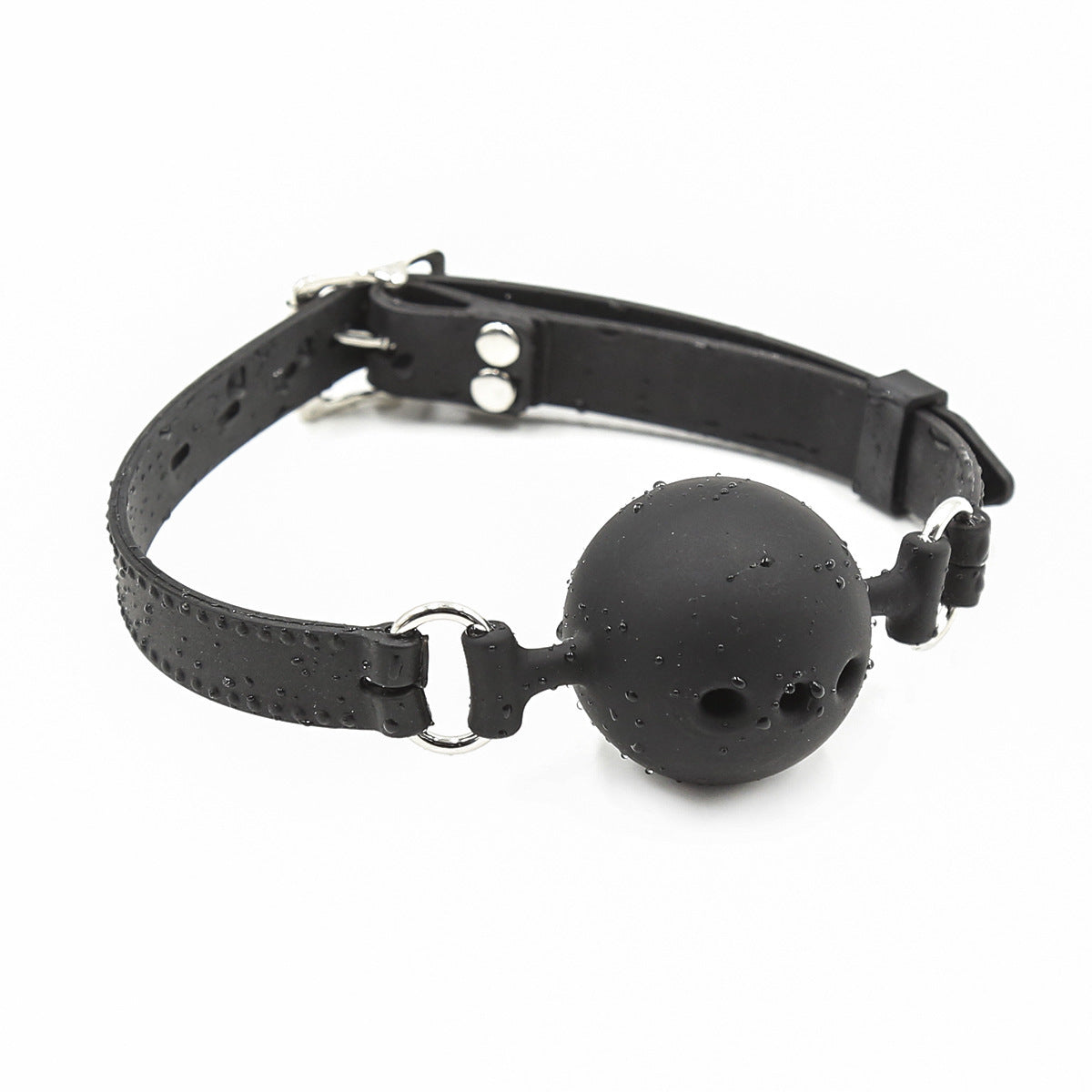 Black Dragon Bondage Ball Gag Silicone Medium