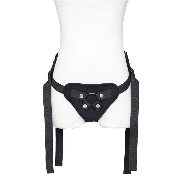 Black Dragon Strap-on Harness with Lace Details