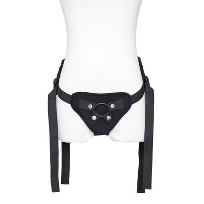Black Dragon Strap-on Harness with Lace Details