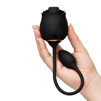 Fifty Shades - Dark Blushing Rose Suction Egg Vibrator