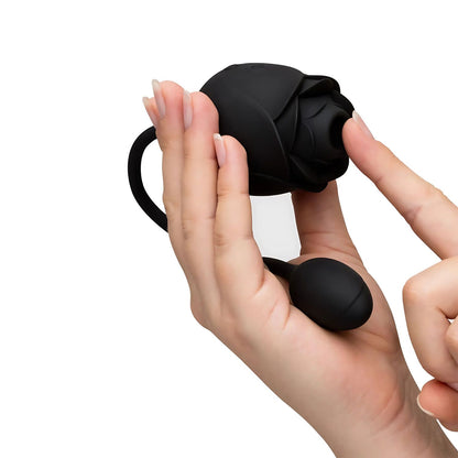 Fifty Shades - Dark Blushing Rose Suction Egg Vibrator