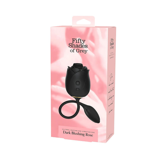 Fifty Shades - Dark Blushing Rose Suction Egg Vibrator