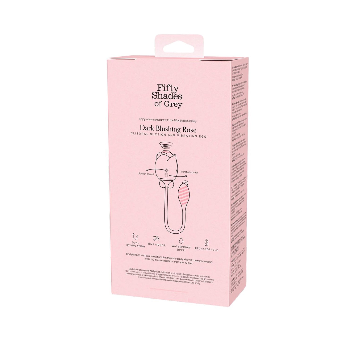 Fifty Shades - Dark Blushing Rose Suction Egg Vibrator