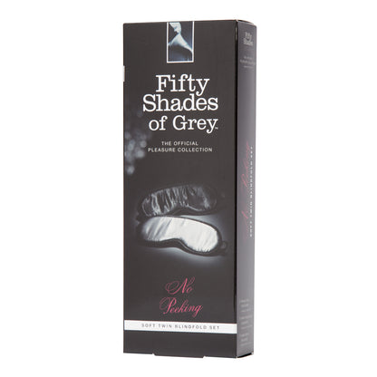 Fifty Shades Of Grey - No Peeking Soft Twin Blindfold Set