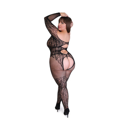 Fifty Shades of Grey - Captivate Plus Size Bodystocking Black Size Queen