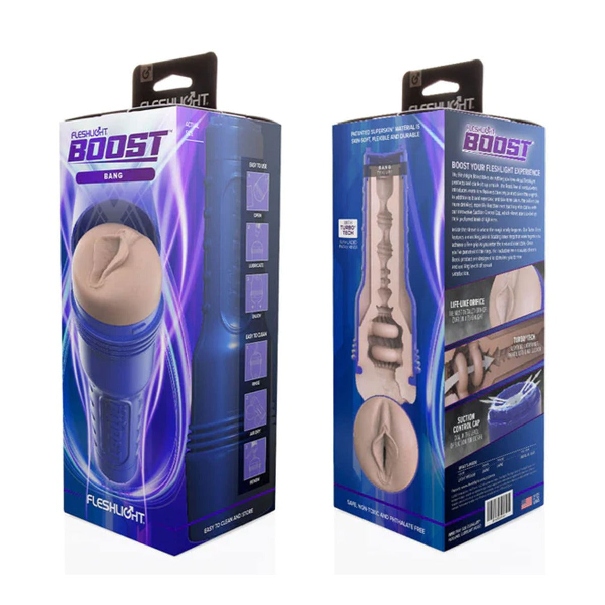 Fleshlight - Boost Bang Light Medium Pussy Male Masturbator