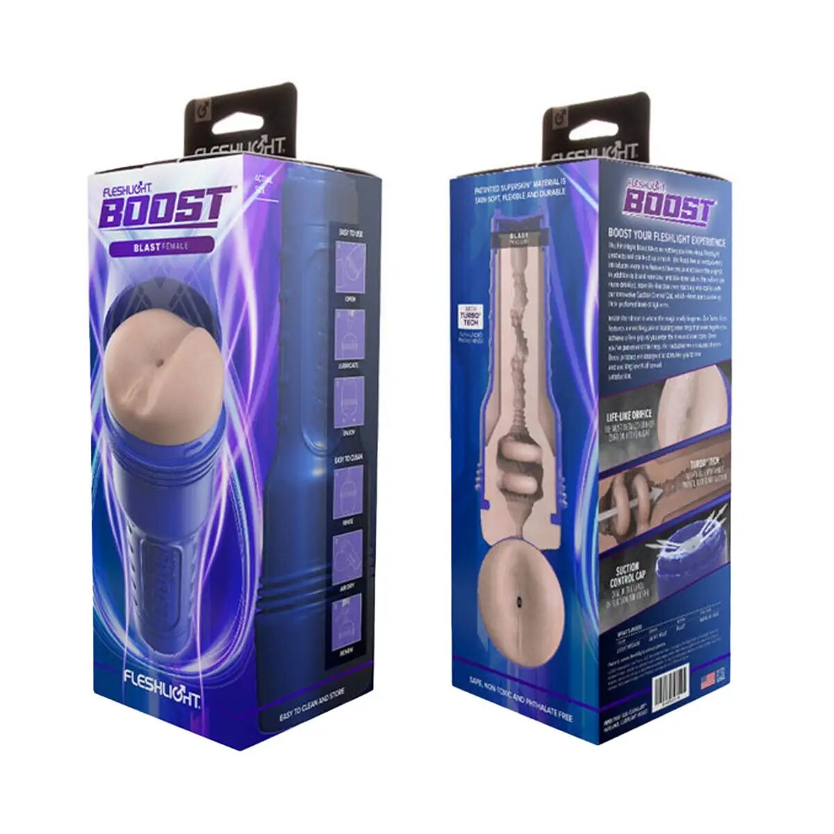 Fleshlight - Boost Blast Female Light Medium Butt Masturbator 