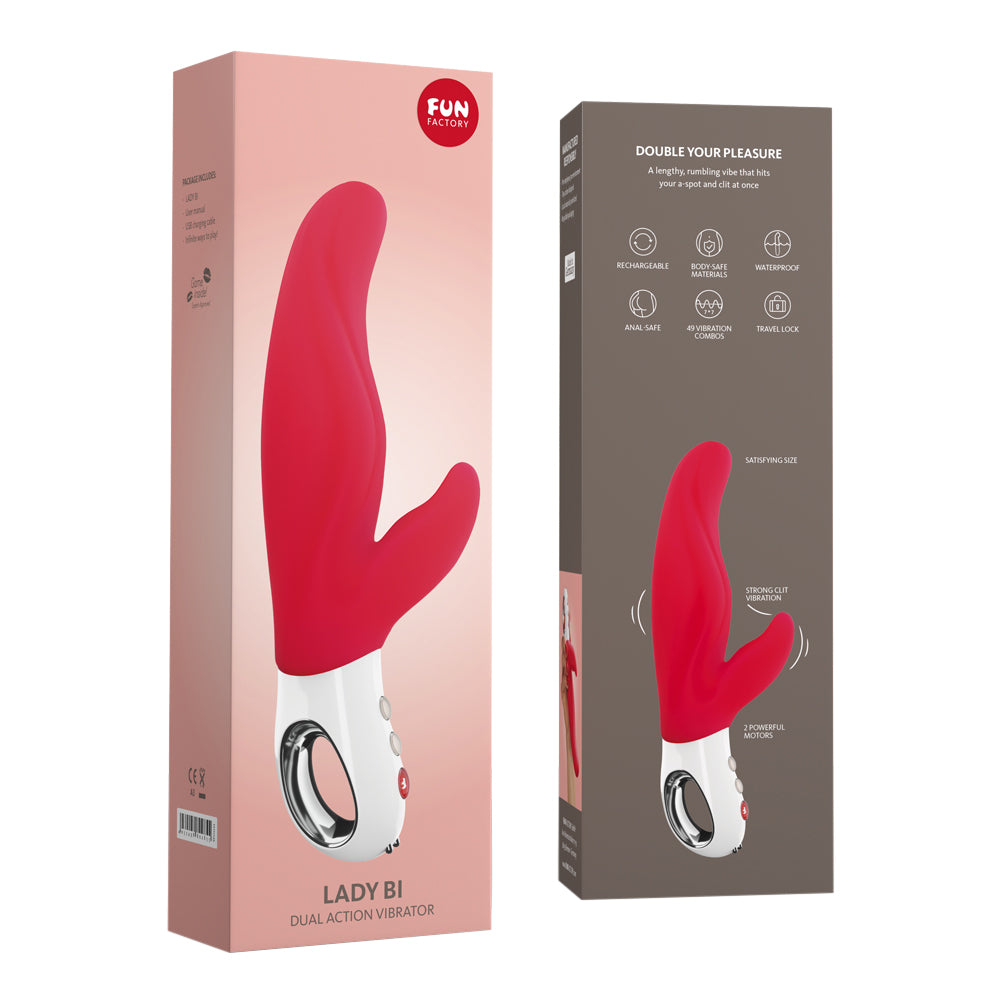 Fun Factory - Lady Bi Dual Vibrator Red