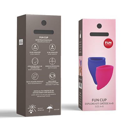 Fun Factory - Menstruation Cup Explore Kit Ultramarine/Cerise