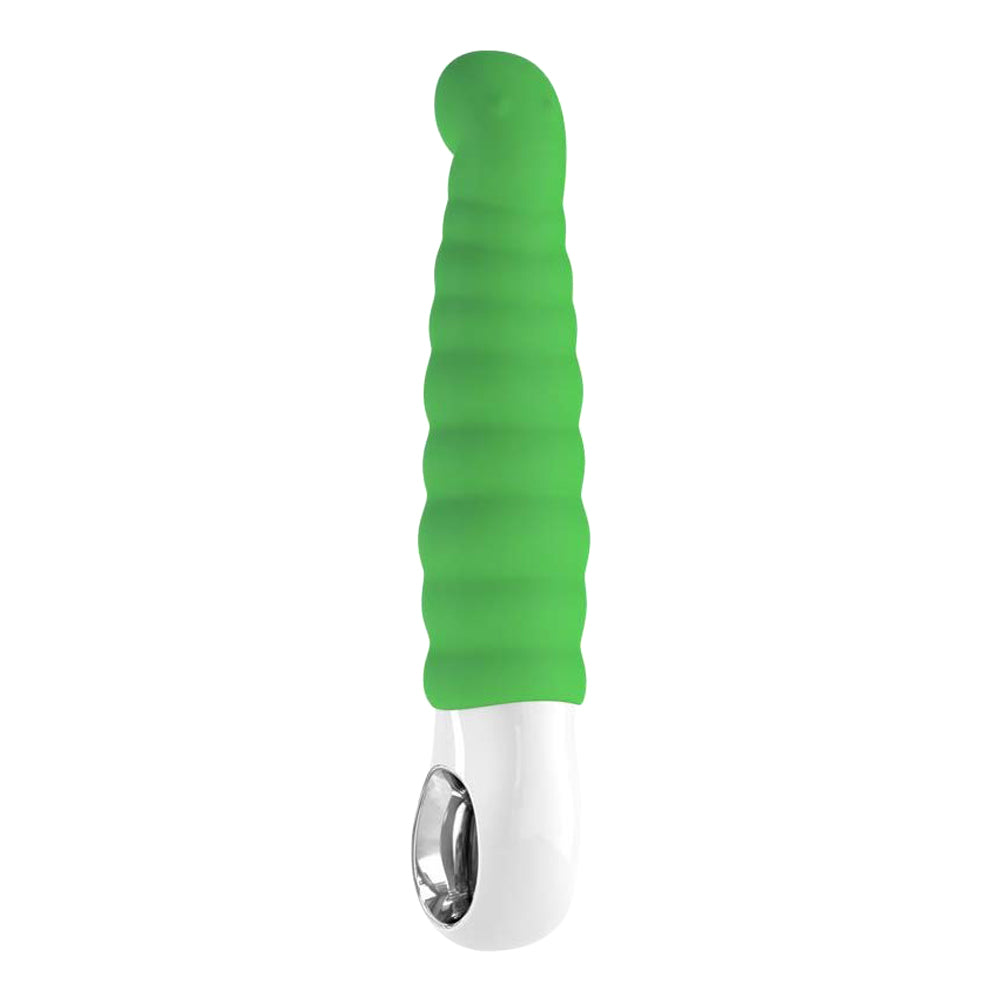 Fun Factory - Patchy Paul Ribbed Rechargeable G Spot Vibrator fresh green