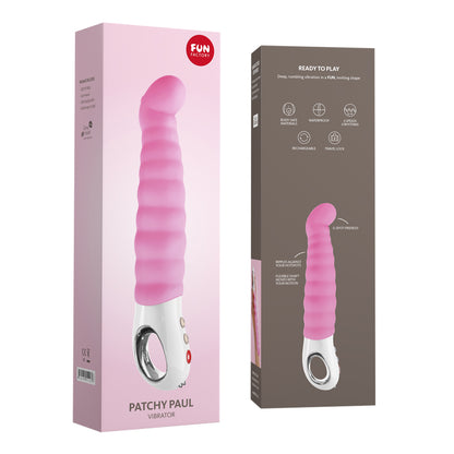 Fun Factory - Patchy Paul Ribbed Rechargeable G Spot Vibrator Pink