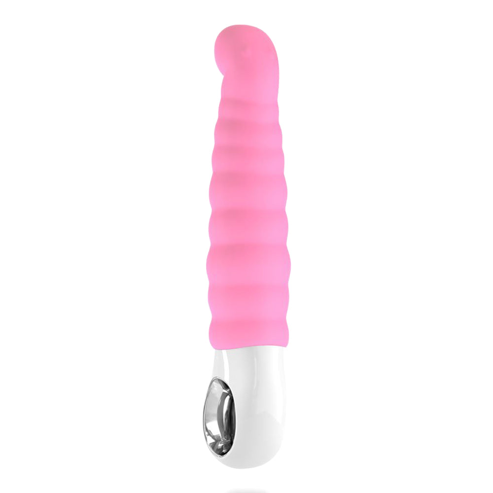 Fun Factory - Patchy Paul Ribbed Rechargeable G Spot Vibrator Pink