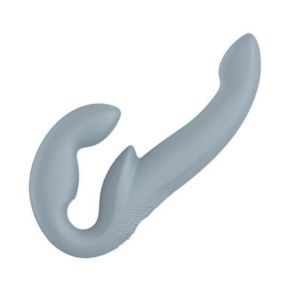 Fun Factory - Share Vibe Pro Vibrating Strapless Strap-on Double-Ended Dildo Cool Grey