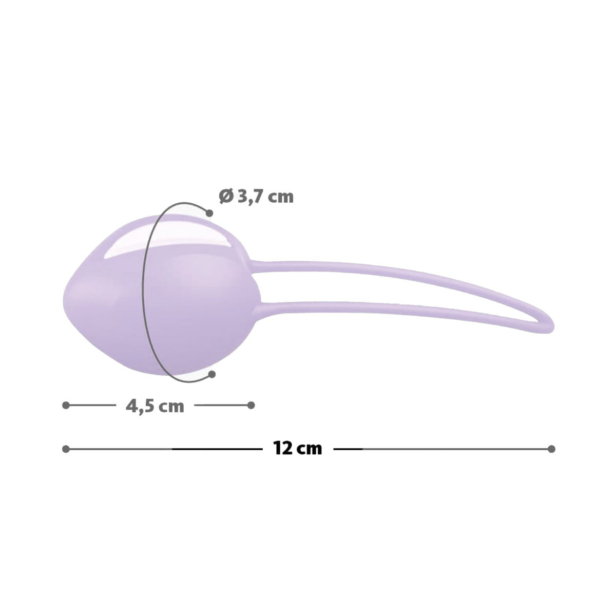 Fun Factory - Smartball Uno Weighted Kegel Balls White/Pastel Lilac