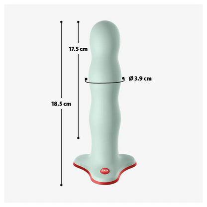 Fun Factory - Bouncer Weighted Silicone Rumbling Dildo Sage Green