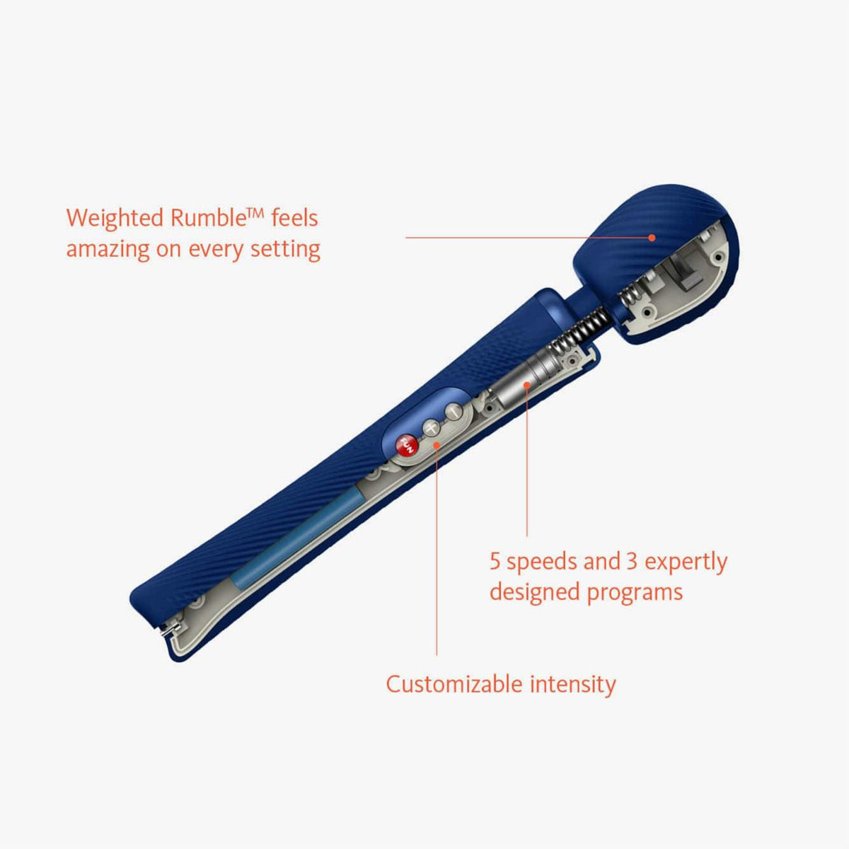  Fun Factory - VIM Rechargeable Powerful Weighted Vibrating Wand Midnight Blue