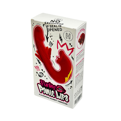 Funky Fantasy Series - Panic Lips Flickering Rabbit Vibrator