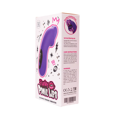 Funky Fantasy Series - Panic Lips  Silicone Biting Tongue Vibrator