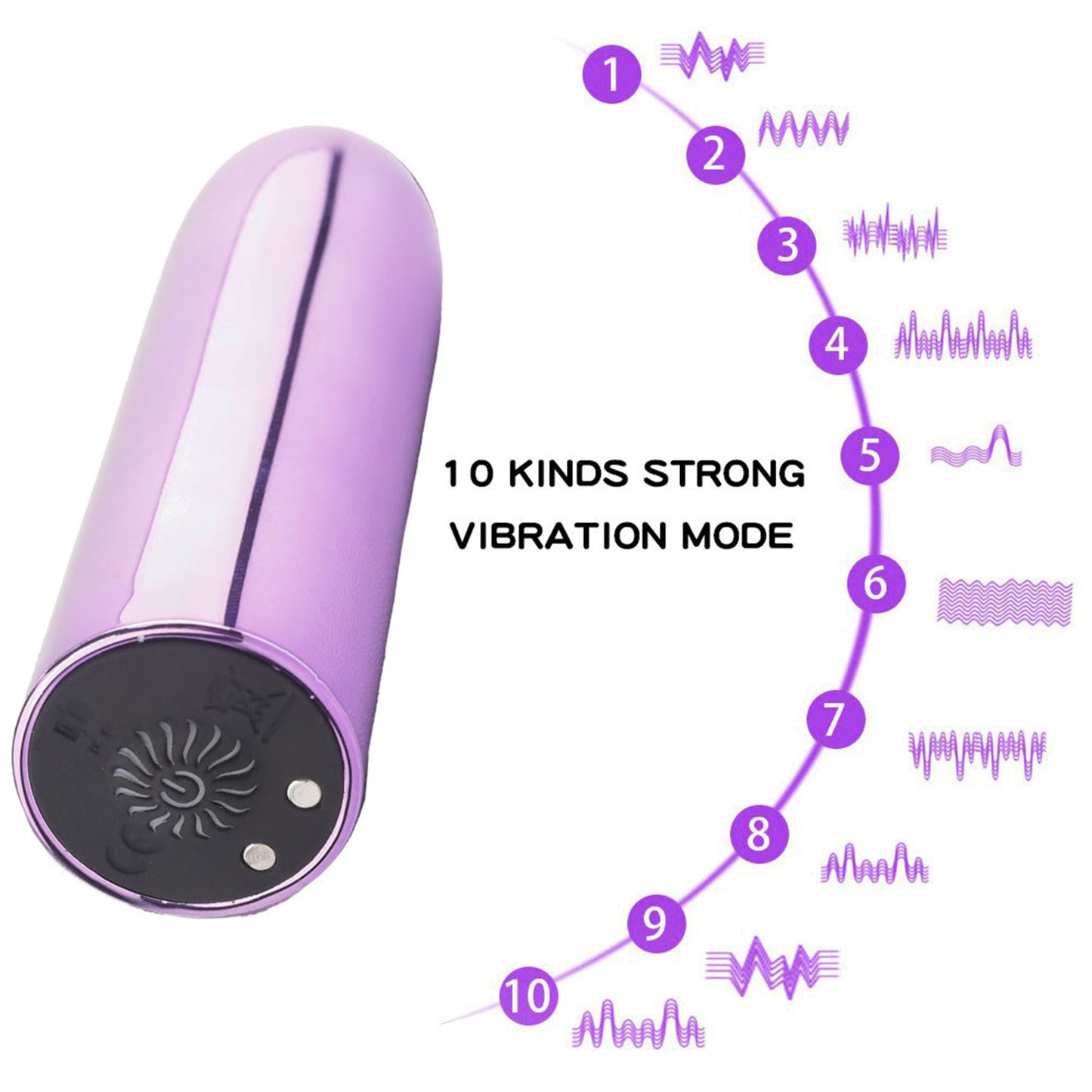 Funky Fantasy Series - Bullet Vibrator Lilac Metallic