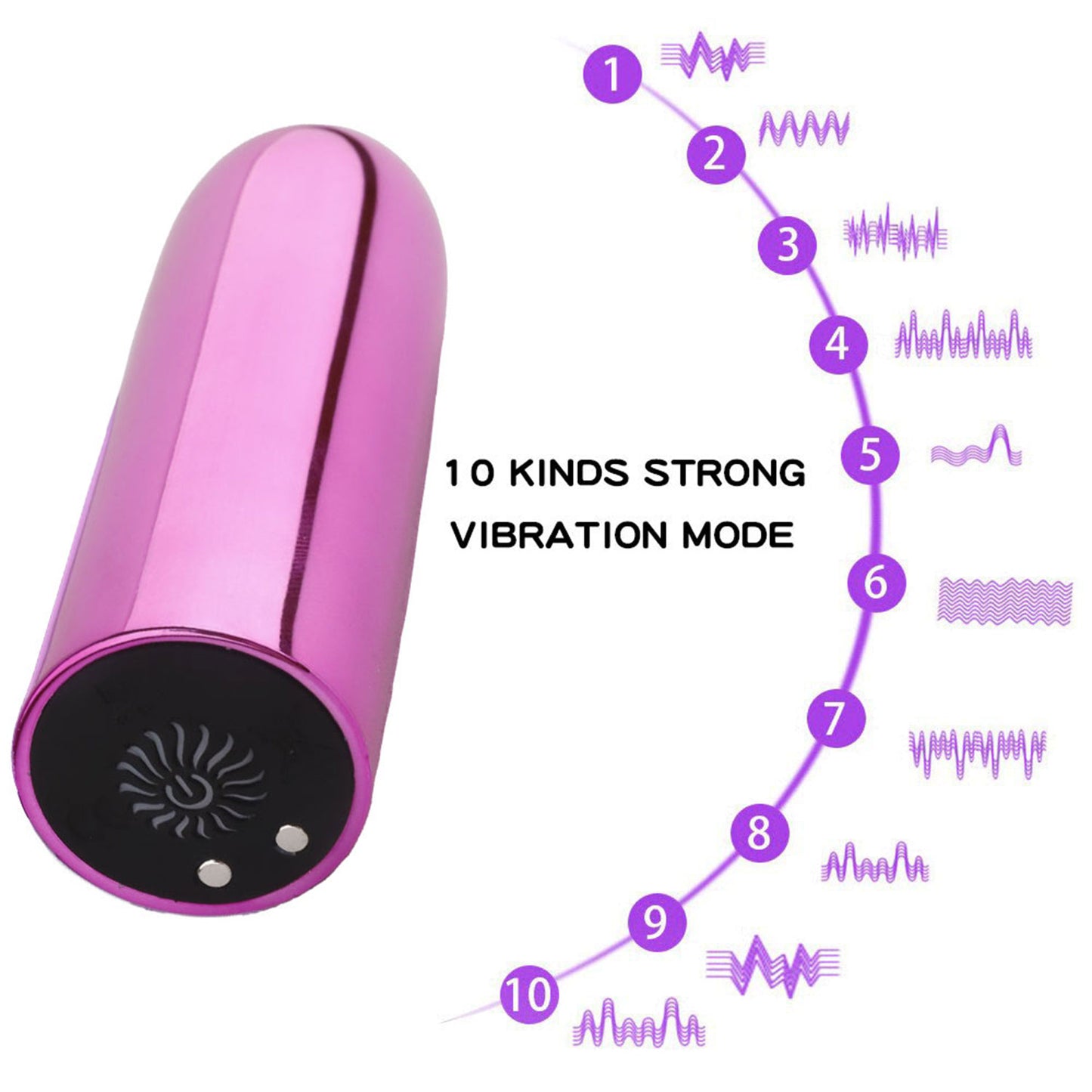 Funky Fantasy Series - Bullet Vibrator Pink Metallic