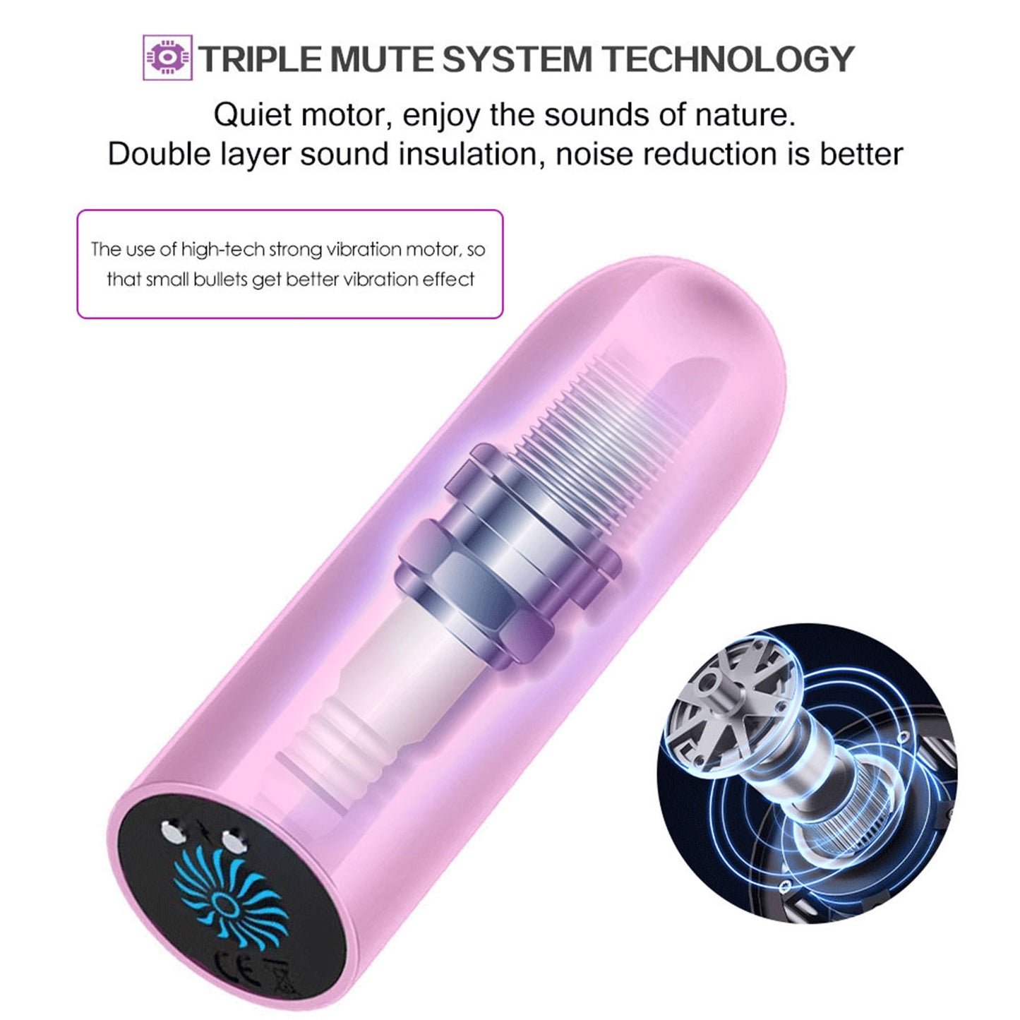 Funky Fantasy Series - Bullet Vibrator Pink Metallic