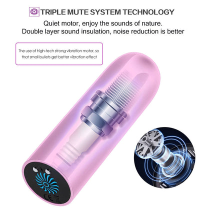 Funky Fantasy Series - Bullet Vibrator Pink Metallic