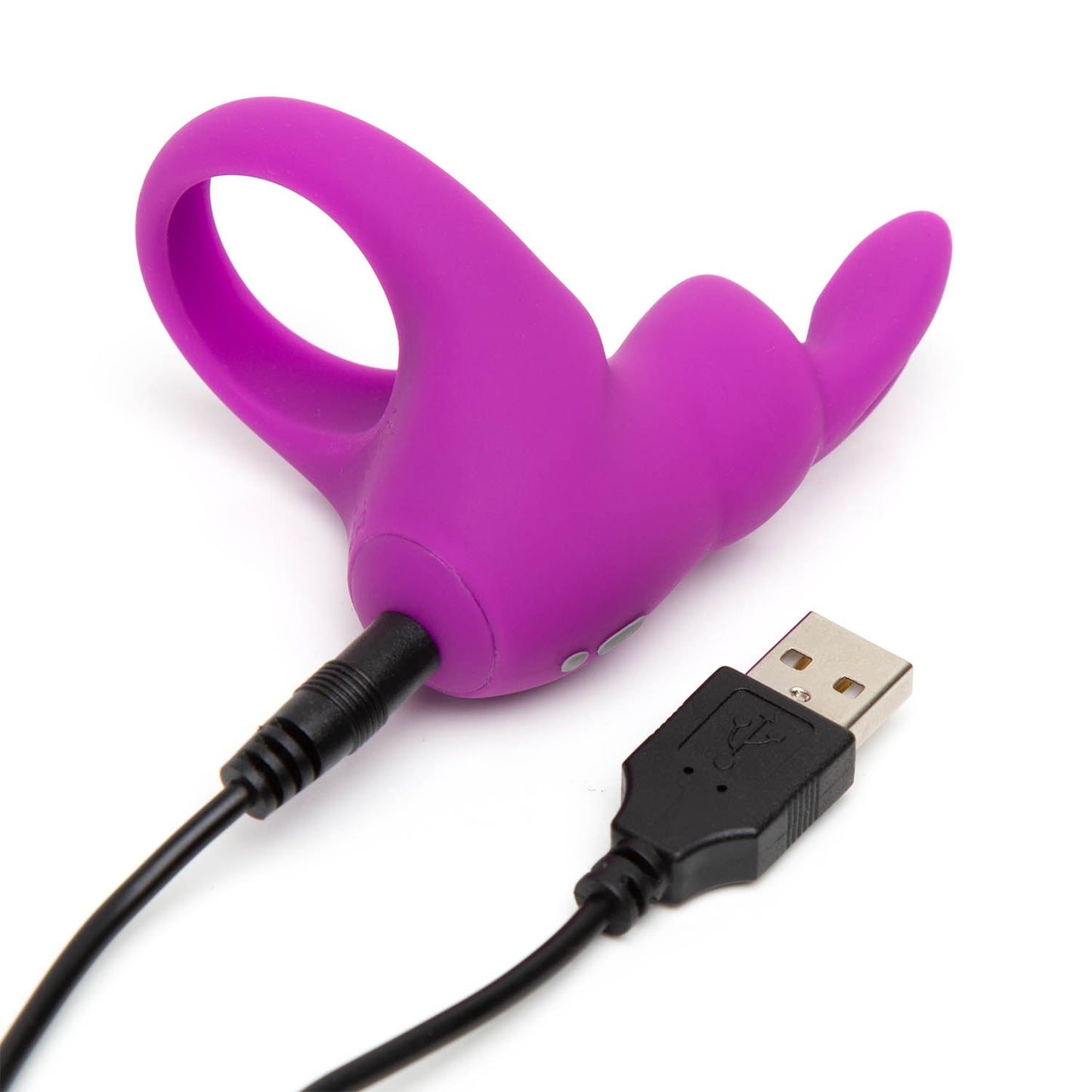 Happy Rabbit - Rechargeable Silicone Cock Ring with Vibrating Rabbit Pink