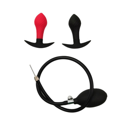 The Horny Company - The Analist Inflatable Silicone Anal Plug Red/Black