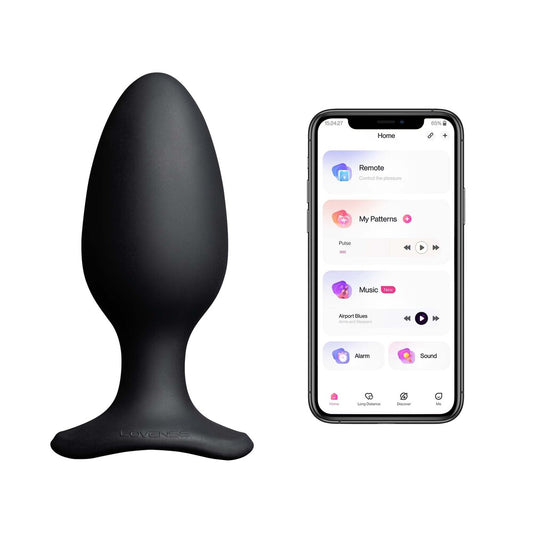 Lovense - Hush 2 (2.25 in) Bluetooth Remote-Controlled Wearable Butt Plug