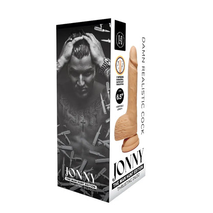 The Man Hunt - Jonny Realistic Rechargeable Thrusting Dildo 6.5 Inches with Remote