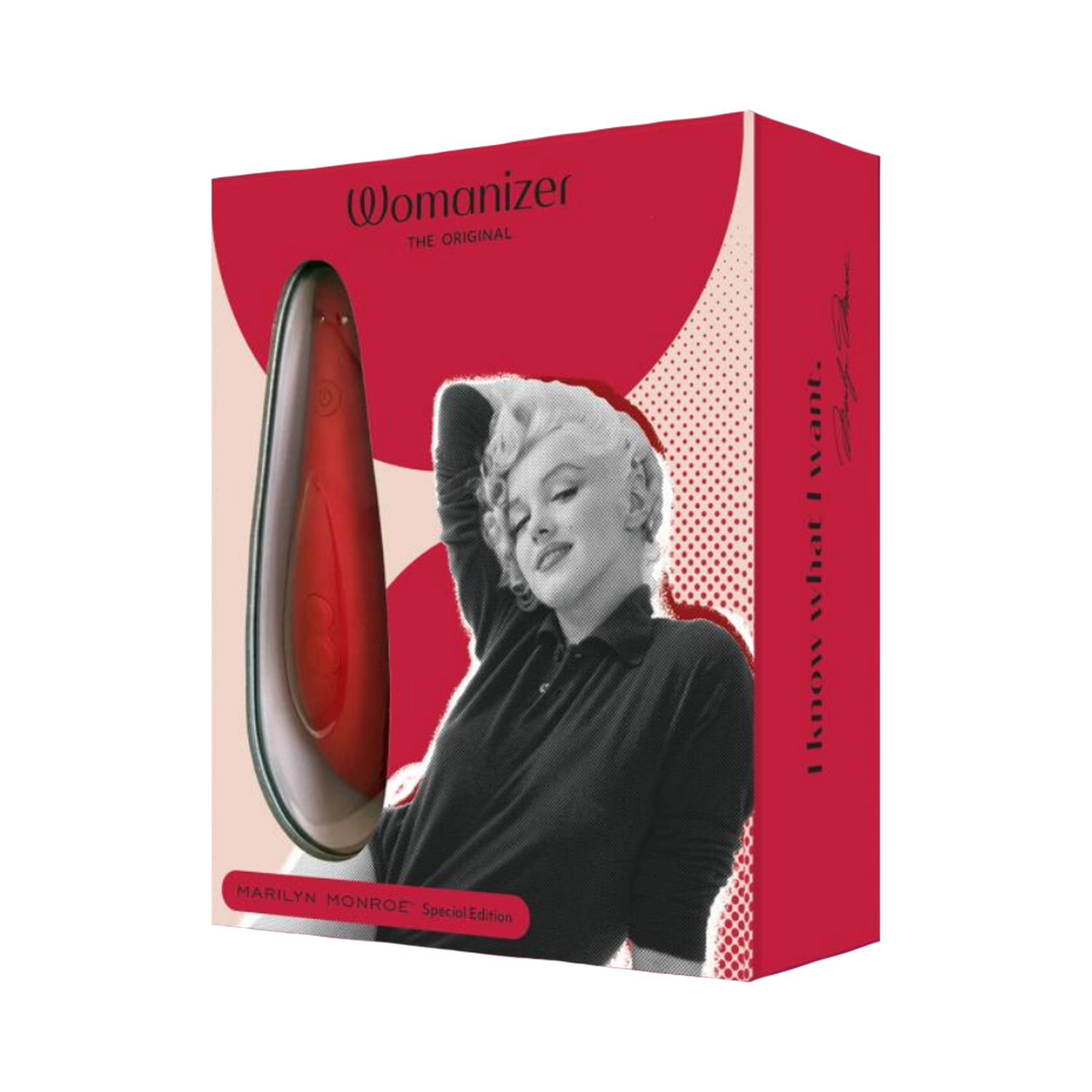 Womanizer - Marilyn Monroe Limited Edition Classic 2 Clitoral Suction Vibrator (Vivid Red)