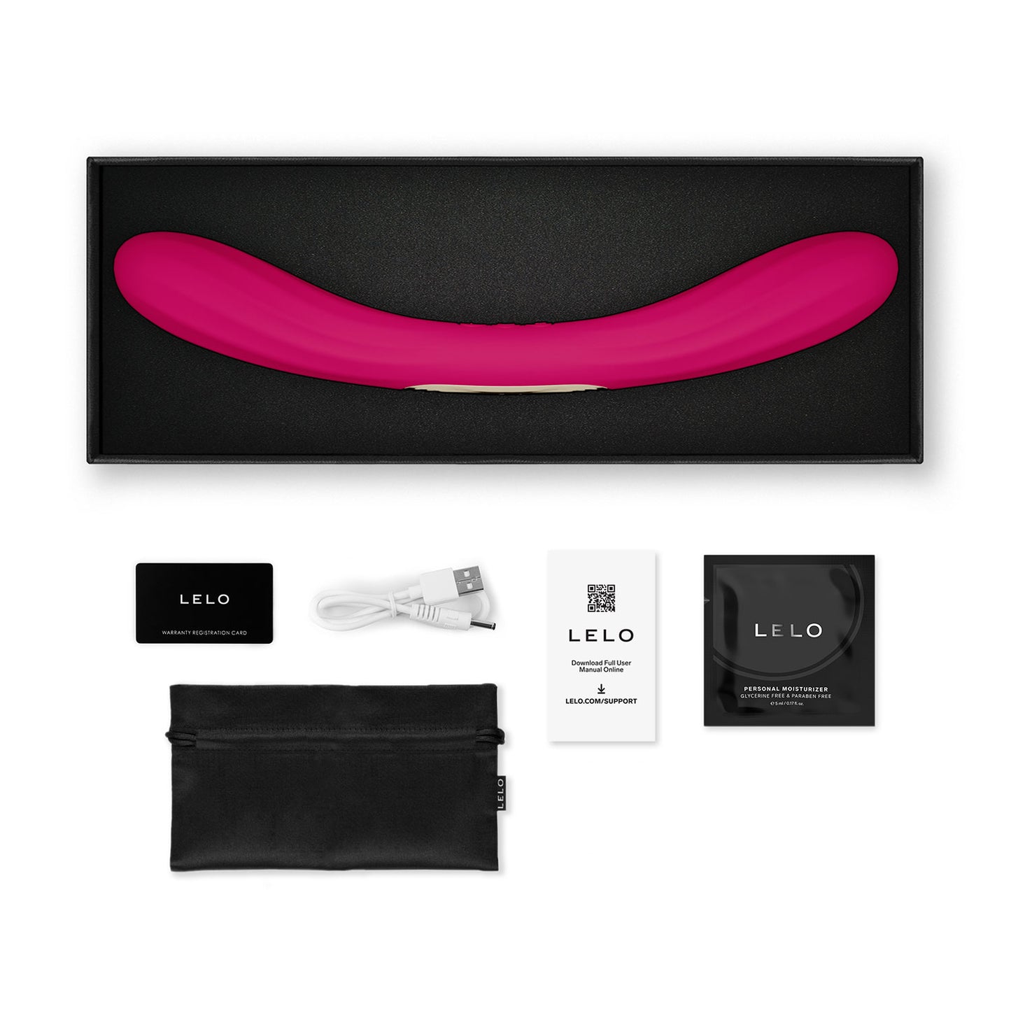 [PRE-ORDER] Lelo - Boomerang App-Controlled Dual Ended Vibrator Cerise