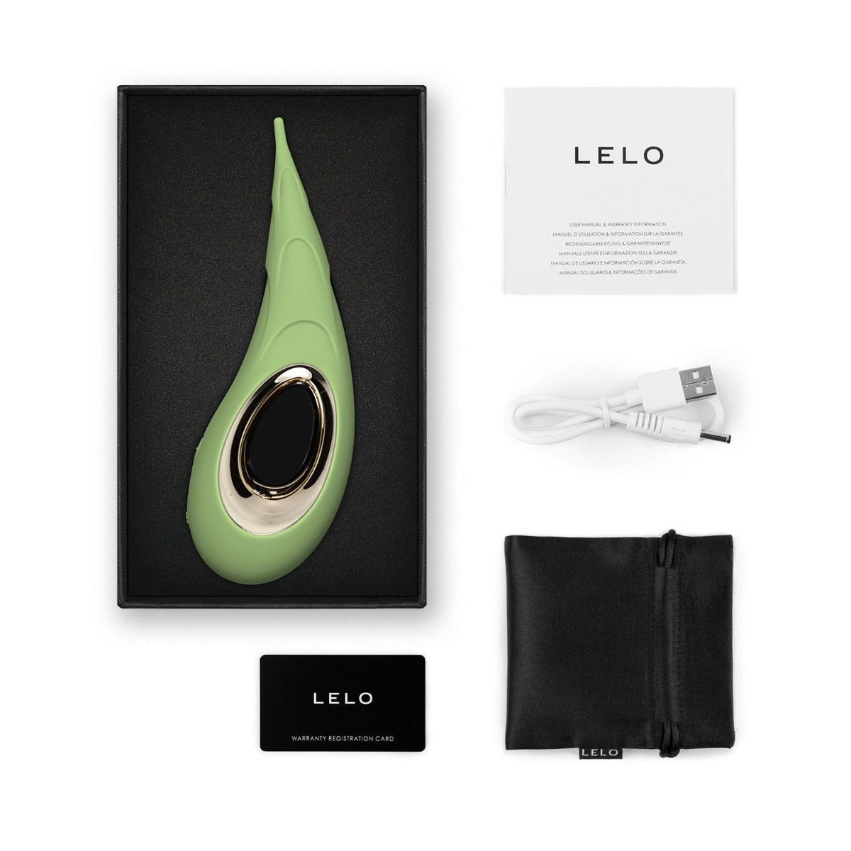 Lelo - Dot Cruise Rechargeable Clitoral Pinpoint Vibrator Pistachio Cream